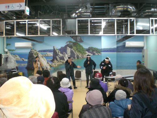 上勝さん、漁港の森田船長のトークショー